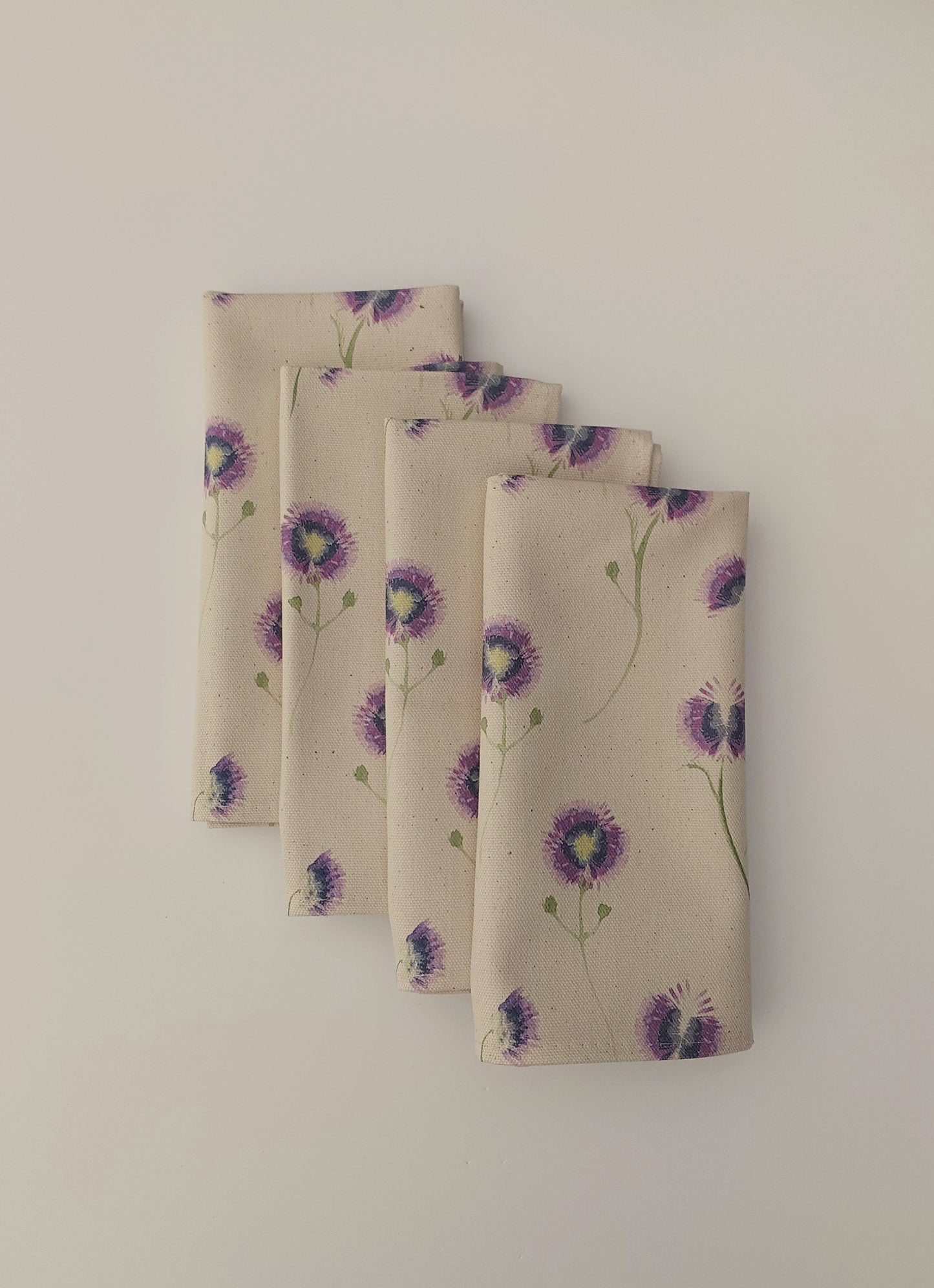 Organic Napkin - Wild Meadow Lilac Drift