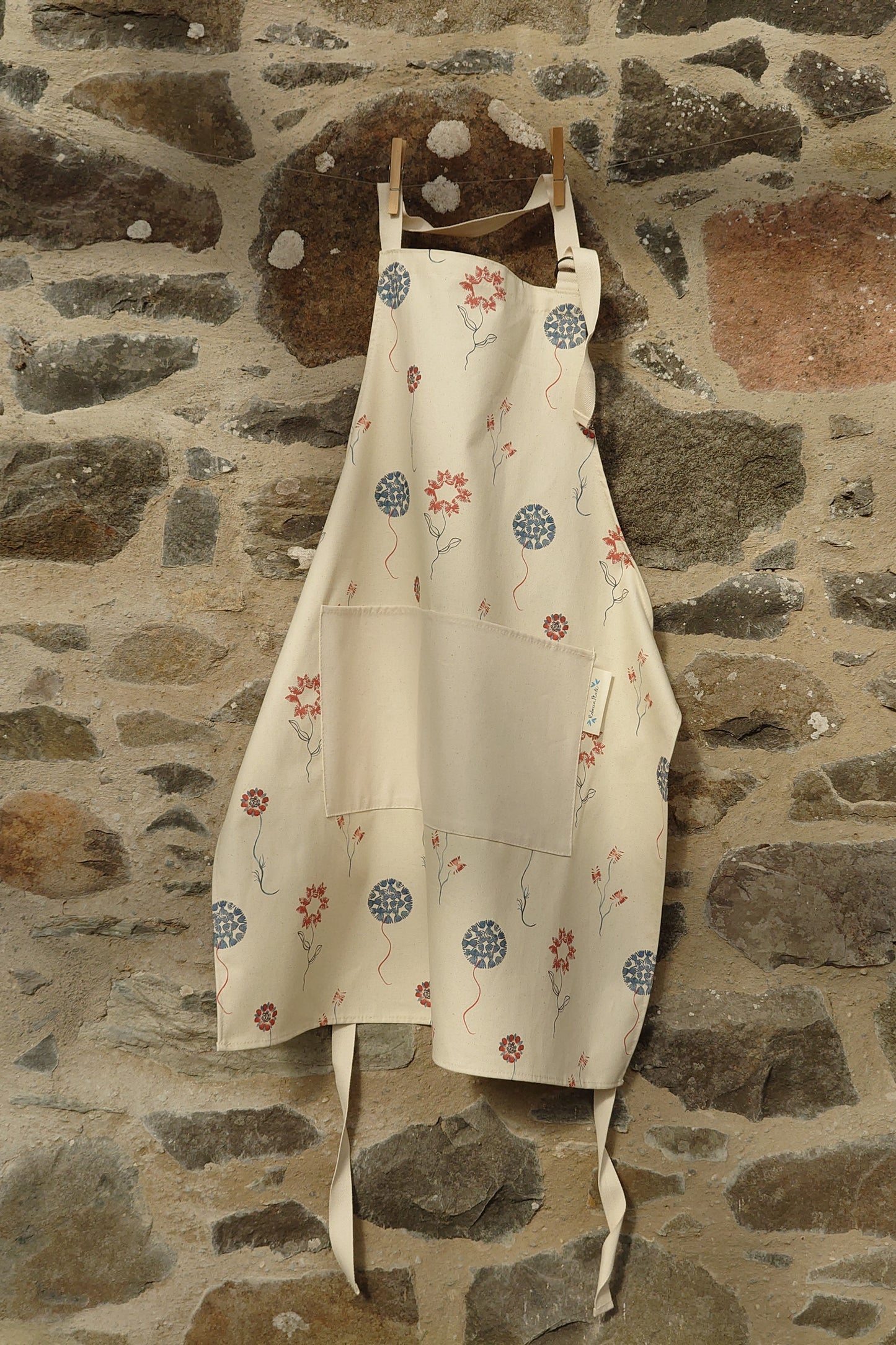 Organic Apron - Machair Bloom Multi