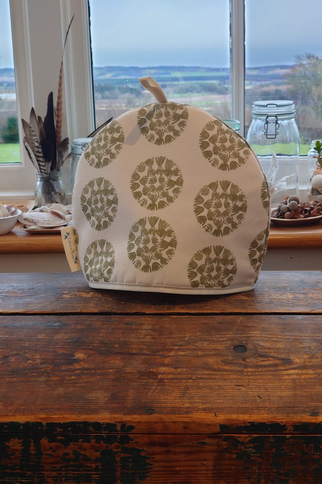 Organic Tea Cosy - Machair Clock Moss Green (coming soon)